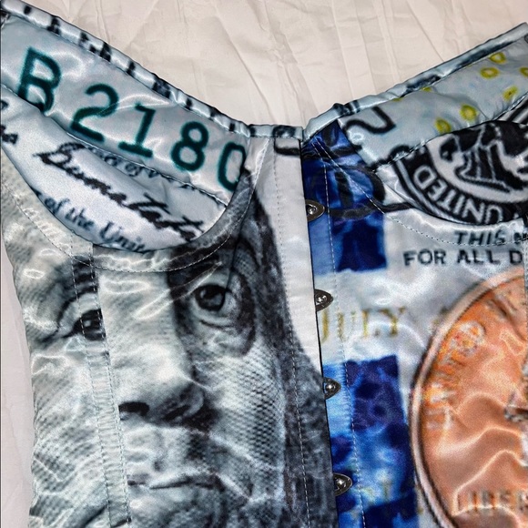 SOLD - Money Corset - Picture 7 of 9